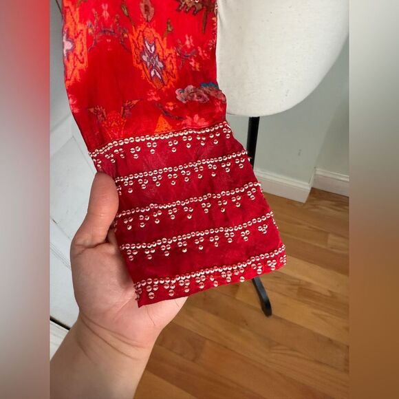 Vintage Bohemian Crop Top with Bead Work and Handmade - Picture 4 of 14